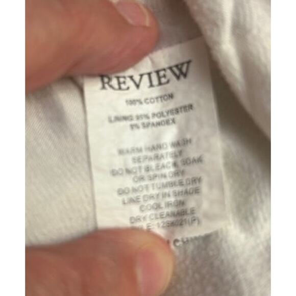 Review Spring Rosy White Short Lined Cotton Polyester Zipper Closure Skirt SZ 14 - Picture 8 of 8